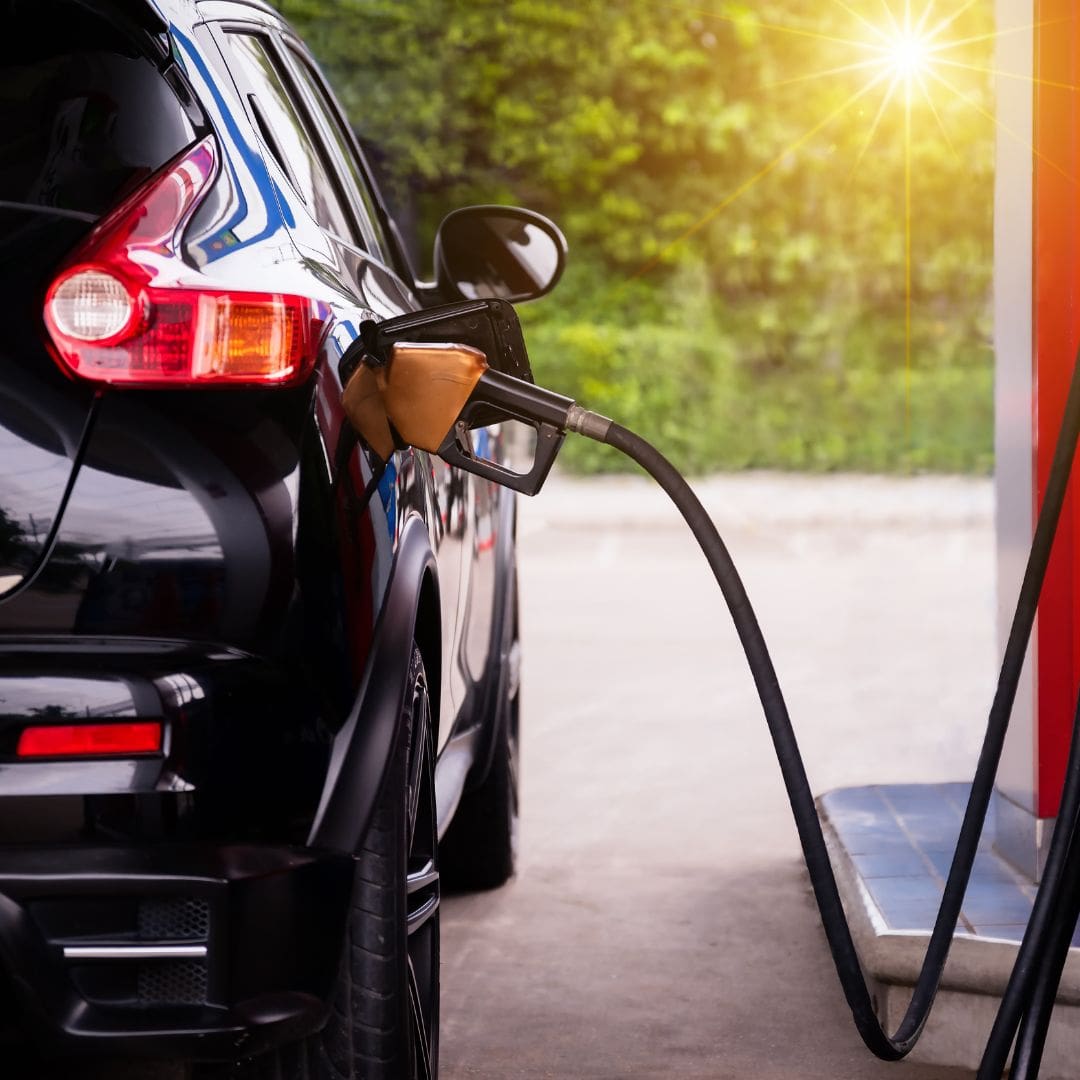 fleet car fueling up