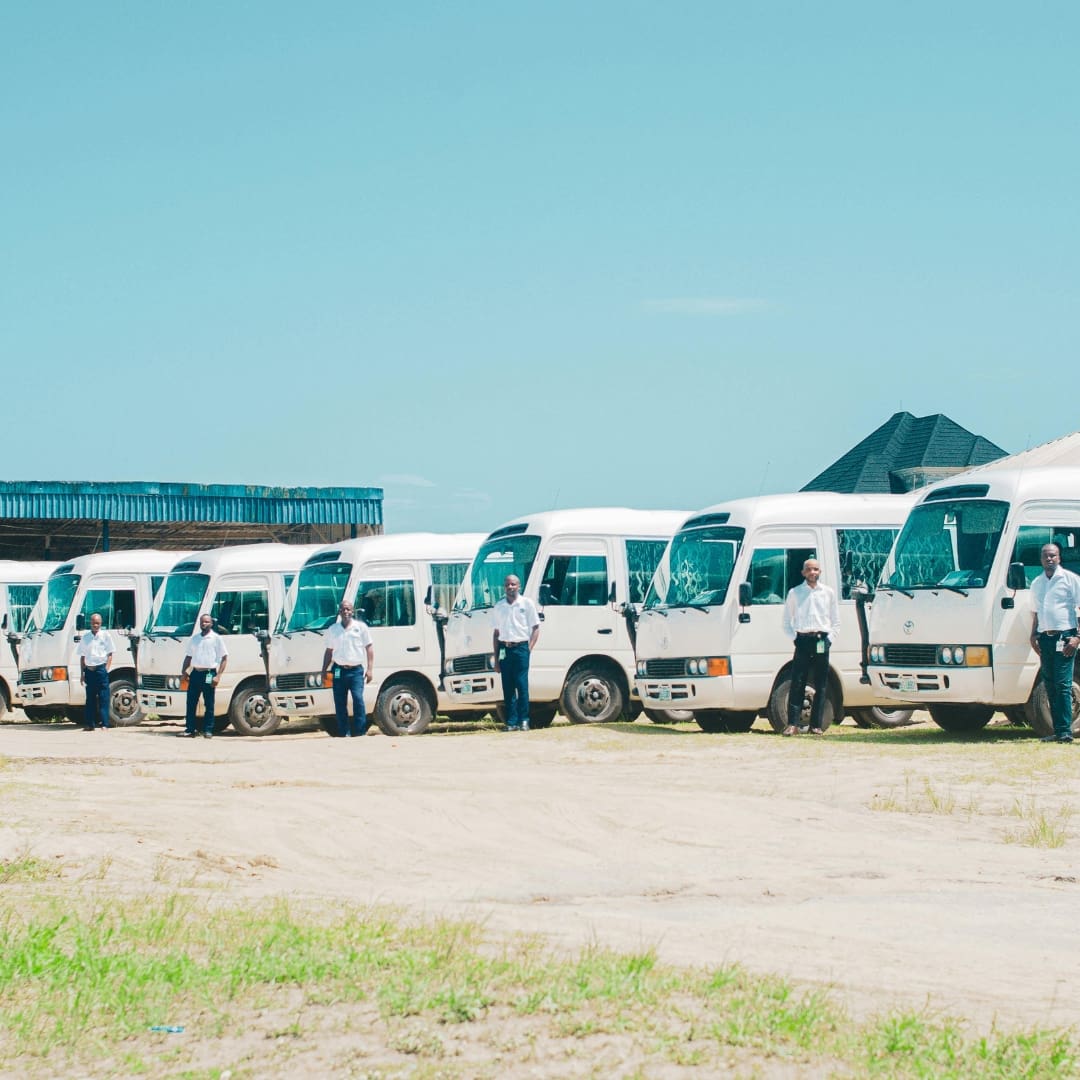 Fleet parked outside