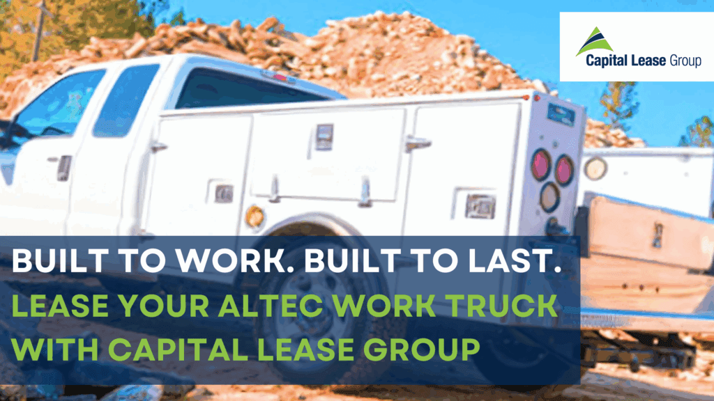 Picture of an enclosed body truck from Altec, lease from Capital Lease Group