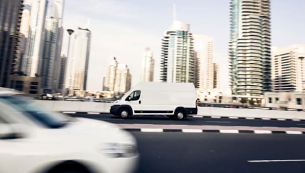 van going fast